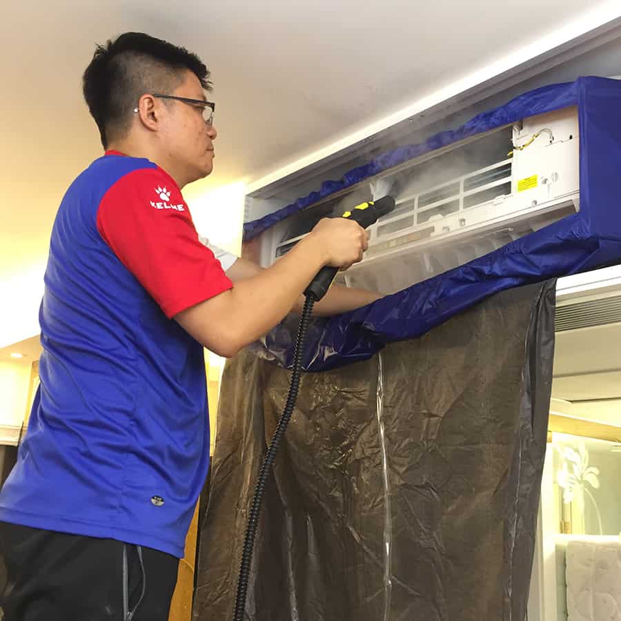 清洗分體式冷氣機