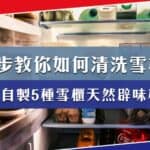 7步教你如何洗雪櫃兼自製5種天然辟味，居家清潔新法寶！